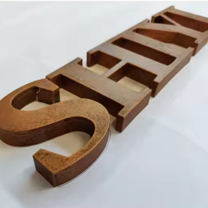 Chữ inox rỉ sét – Phong cách Vintage độc đáo