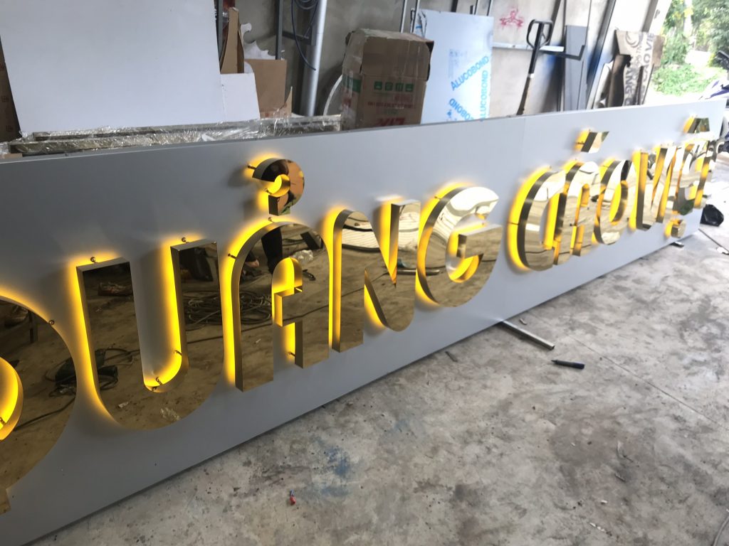 Chữ inox hắt sáng chân LED – Giải pháp chiếu sáng hiệu quả tại Thủ Đức - Image 9