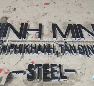 Chữ inox đen xước – Lựa chọn cao cấp