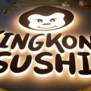 Logo inox thiết kế độc đáo.