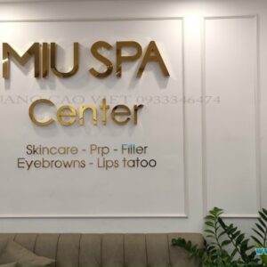 Mẫu chữ nổi 3D cho spa, salon tại Thủ Đức – Tạo hình mềm mại, thu hút
