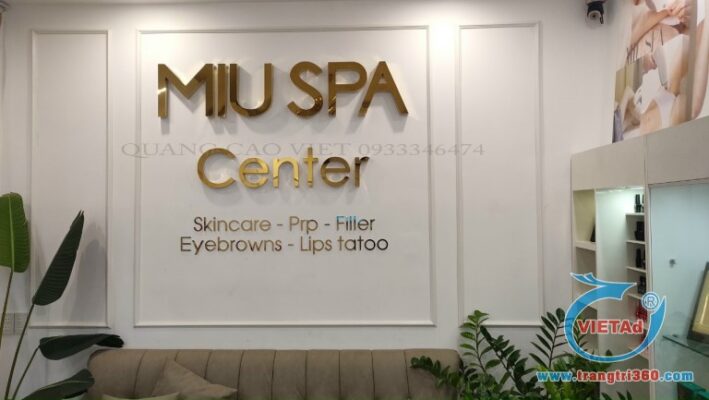 Mẫu chữ nổi 3D cho spa, salon tại Thủ Đức – Tạo hình mềm mại, thu hút