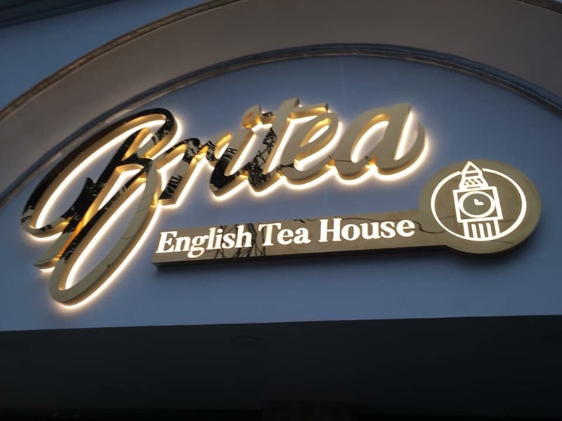 Chữ nổi inox vàng gương