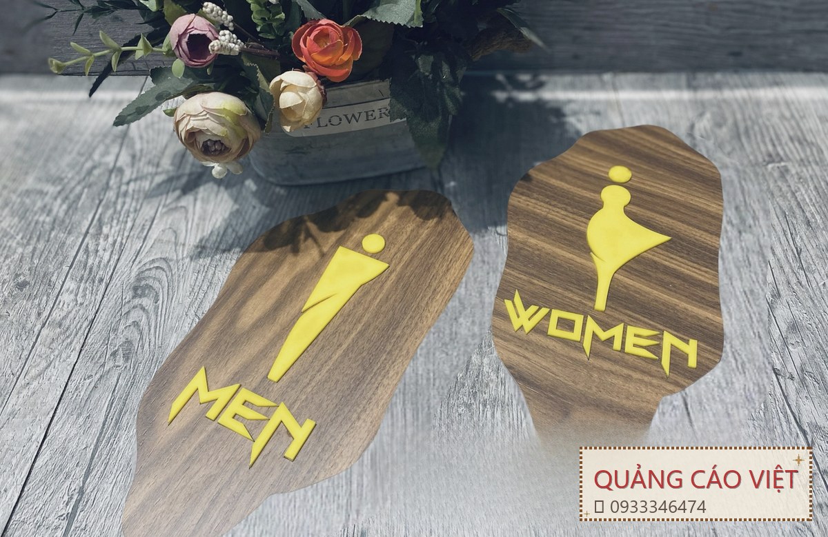 Bảng Toilet Gỗ - Wc Plywood Phủ Trang Trí Hiện Đại - hình 2