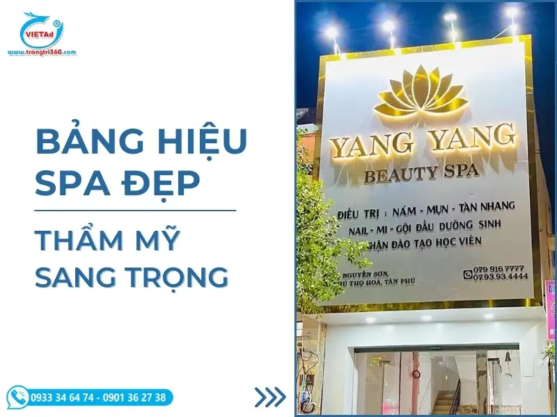 100+ Mẫu Bảng Hiệu Spa Đẹp, Sang Trọng, Thiết Kế Hiện Đại